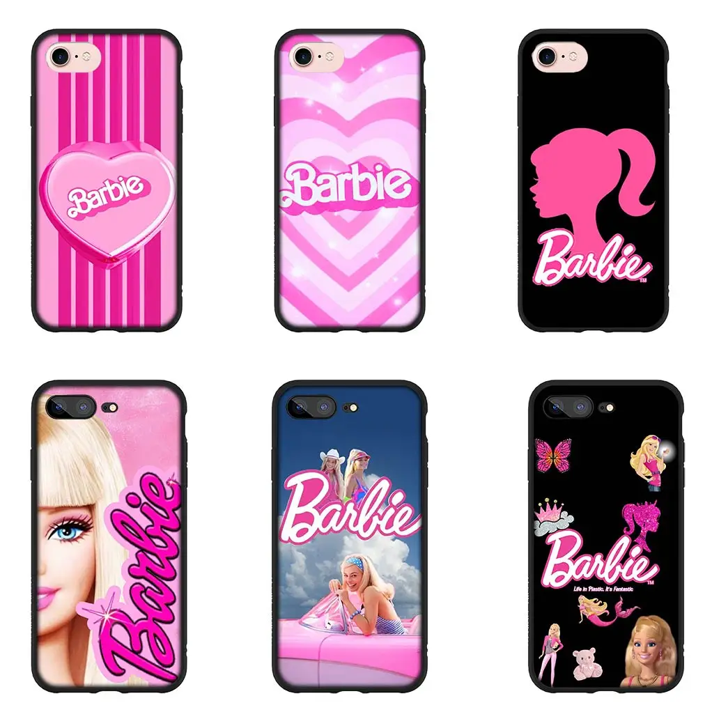 Barbies Fashion Princess Cover Phone Case for Apple iPhone 15 14 Plus 13 12 Mini Pro Max + 13Pro 14+ 15+ Flexible Coque