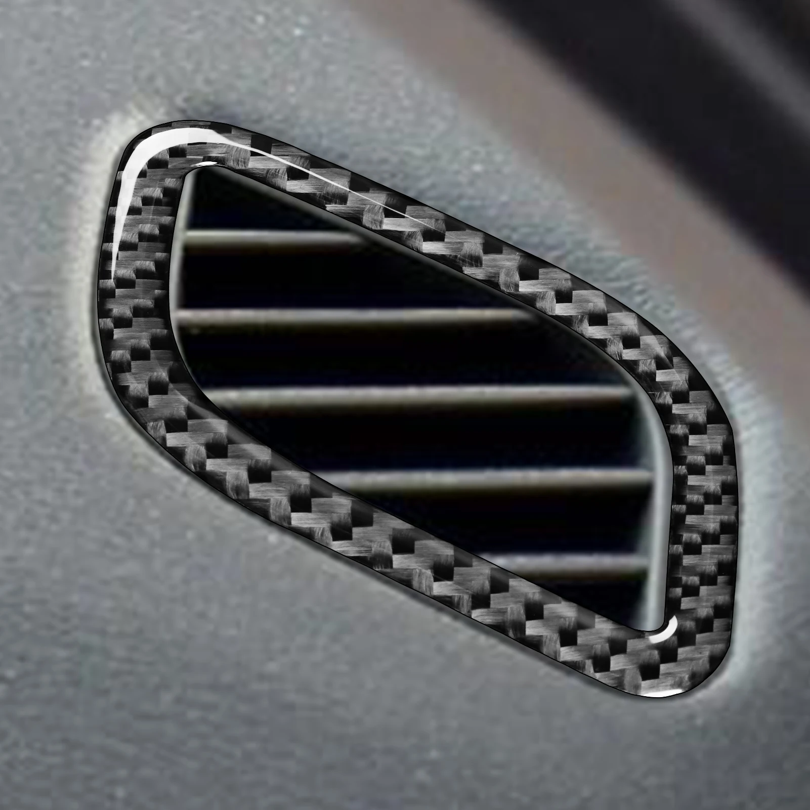 For BMW X1 E84 2013-2015 carbon fiber Universal both sides Mist removal vent decorative cover Car interior Accessories sticker