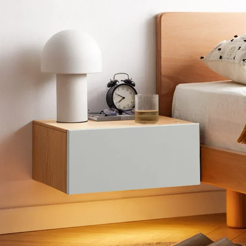 

End Tables Side Floating Nightstand Bedroom Storage Gamer Hanging Open Cabinets Living Room Bedside Table Wood Nachttisch Coffee