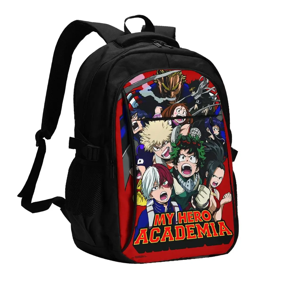 

Anime My Hero Academia Travel Laptop Backpack, Business Water Resistant Laptop Backpack with USB Charging Port, College Bag