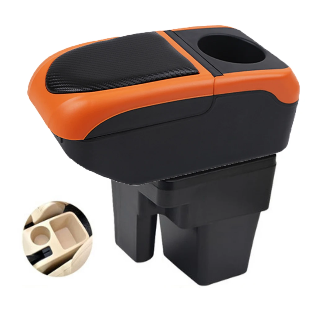 

For Chery A13 Very Celer fulwin Armrest Box Arm Elbow Rest Center Console Storage Case with Cup Holder USB Port