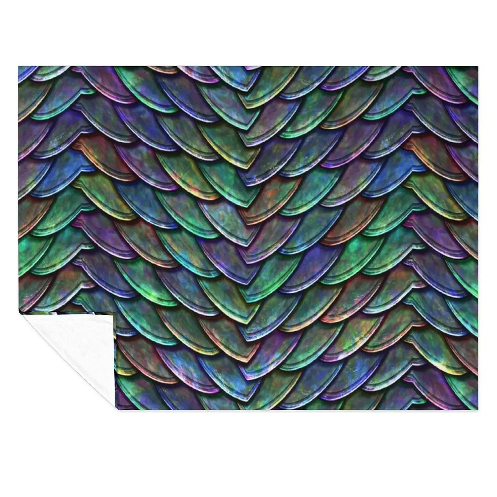 

Cool Dragon Scales Vibrant 2 Throw Blanket manga Hairys Kid'S Beautifuls Blankets