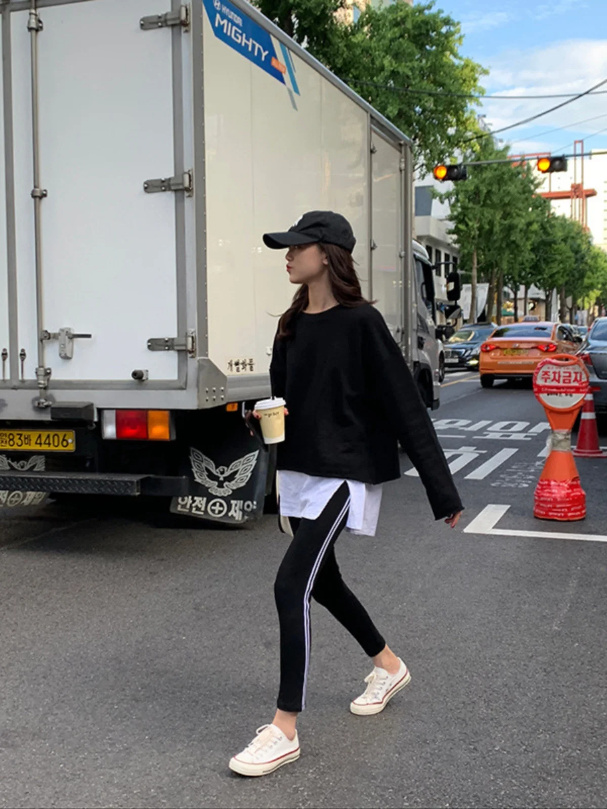 Pantaloni fitn in cotone East Gate Pantaloni elastici dimagranti da donna Autunno Nuovi pantaloni a strati base Sle Pantaloni casual Seven/Nove