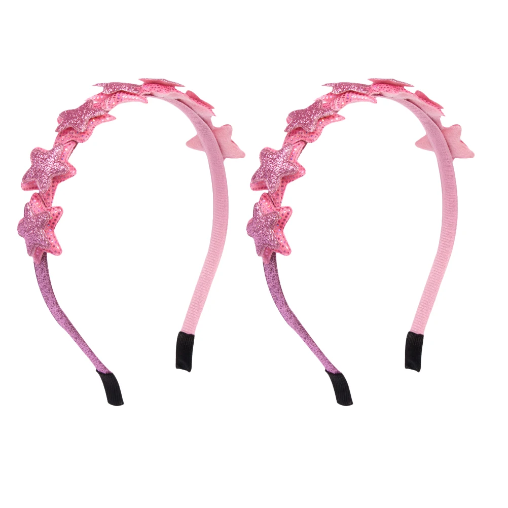 

2pcs Star Hair Hoop For Kids Party Star Hair Hoop Birthday Headdress Cosplay Performance Decorative Photo Props