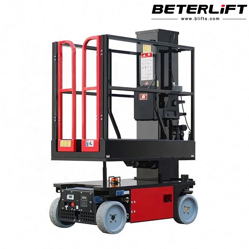 Vertical Mast Lifts Self Propelled Electric Ladder Lift Platform Hydraulic Man Lift