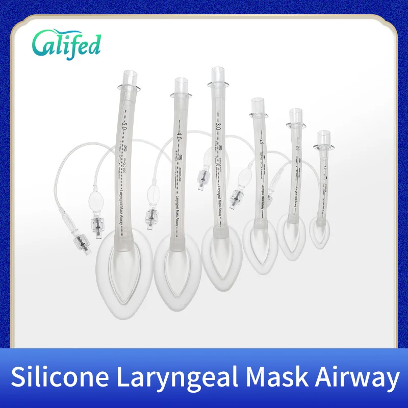 

Califed Silicone Laryngeal Mask Disposable Anesthesia Breathing Airway Tube For Surgery Soft Cushion Laryngeal Mask