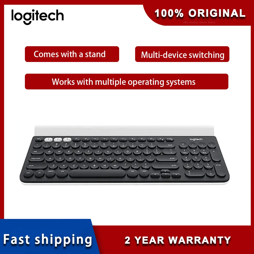 

Logitech K780 Wireless Compatible Keyboard Dual-mode Switch Activer Multi Device Keyboard For Pc Computer Phone Tablet Original