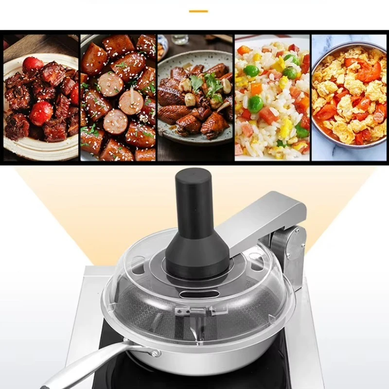 Electric Automatic Cooking Machine Flat Pan Fried Rice Cooker Commercial Kitchen Equipment
