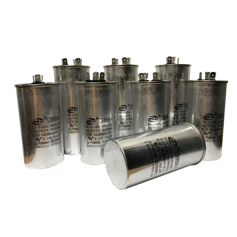 450v20uf Starting Capacitor For External Air Conditioner Cbb65 20uf450v 450v 25uf 30uf 35uf 40uf 45uf 50uf 60uf Ac 450v35uf