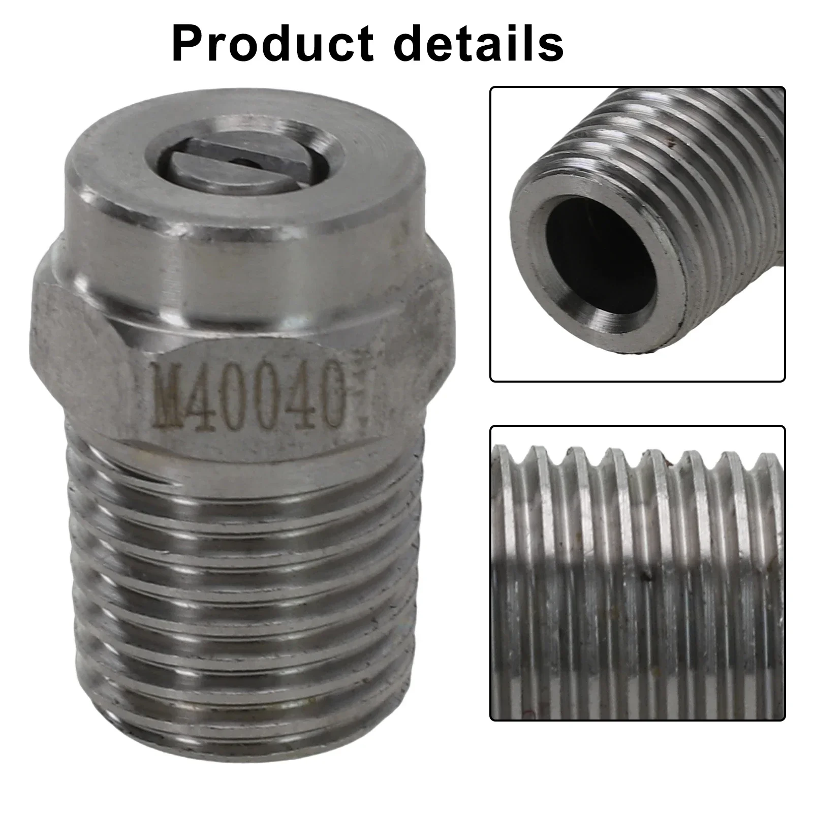 Pressure Washer Jet Wash Spray Nozzle 1/4\'\' Thread Spray Replacement 0° 15° 25° 40° High Pressure Washer Accessories