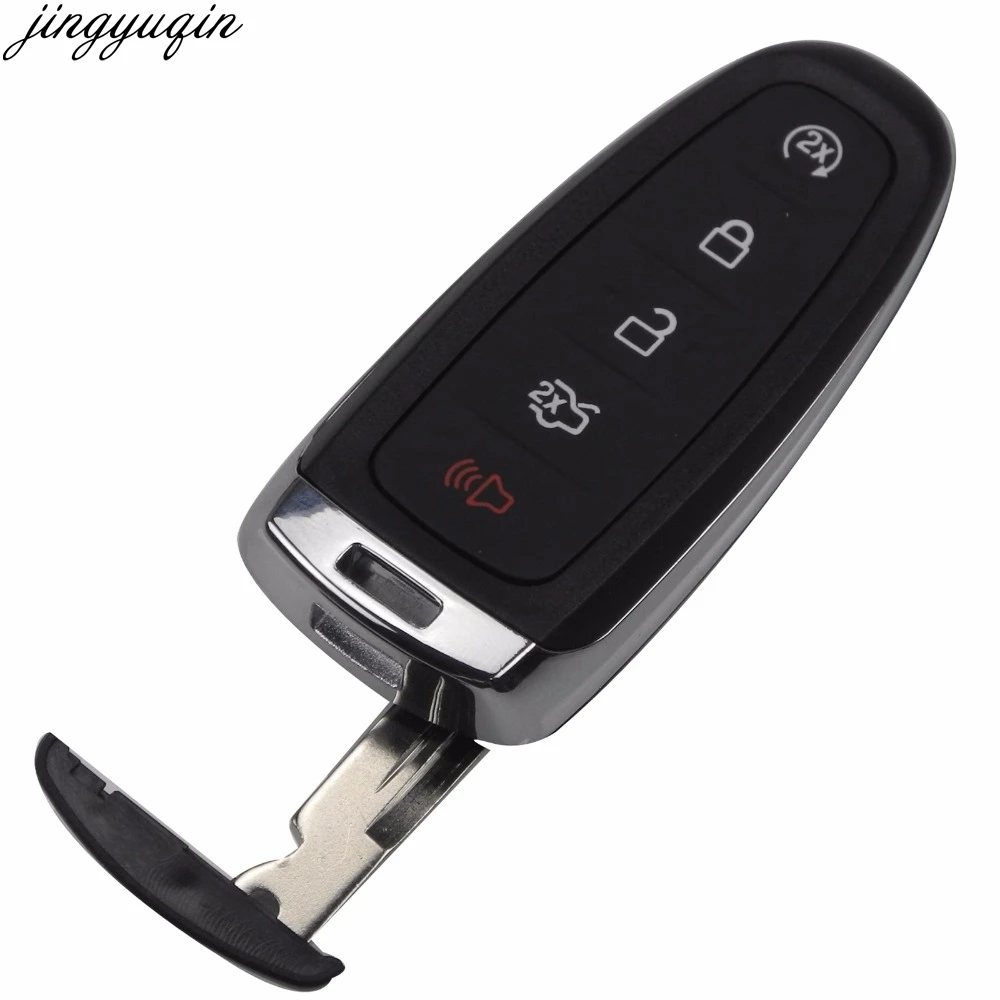 

Jingyuqin 5pcs 5 Buttons Remote Car Key Case Cover Fob For Ford Explorer Edge Escape Flex Taurus 2011 2012 2013 2014 2015 Smart