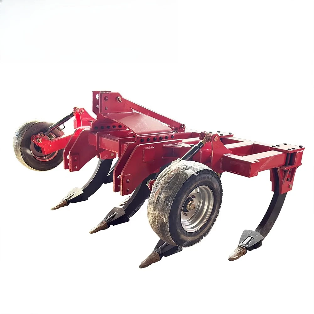Heavy Duty Tractor Subsoiler Deep Tillage Ripper with Gauge Wheels Max 600mm Depth Min 140HP Custom Width Shanks