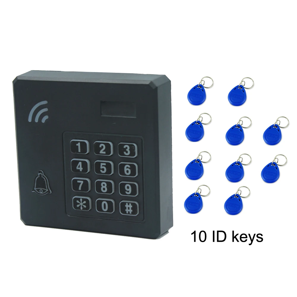 Imagem -03 - Porta Acesso Controlador Leitor ic id Card Key Kit Teclado Senha Entrada Sistema de Controle de Acesso com 13.56mhz 125khz Cartão 1000 Usuário