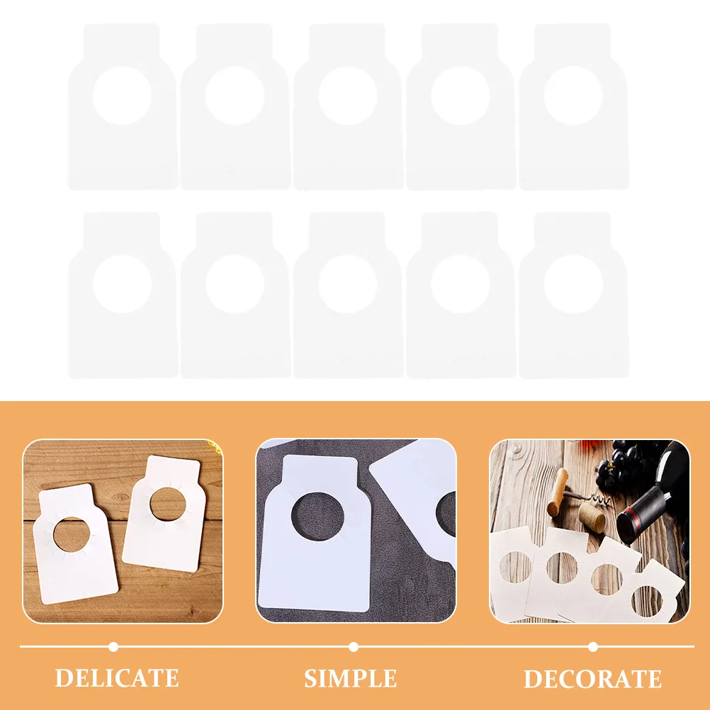 

200Pcs Double Sided Paper Wine Bottle Neck Tags Hanging Labels for Cellar Organization and Display Wine Bottle Tags