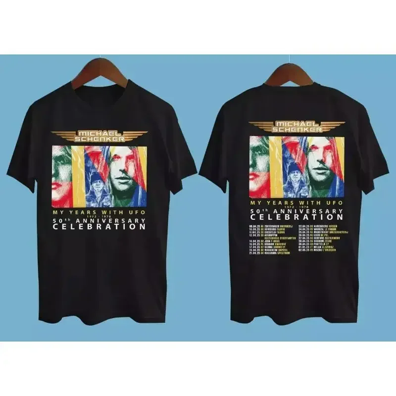 Camiseta negra de todas las tallas de Michael Schenker My Years with UFO 2025 Tour