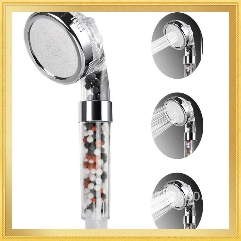 

Shower Head Filter Massage High Pressure Saving Water Shower Nozzle Premium Bathroom Accessory 3 Modes SPA Rainfall