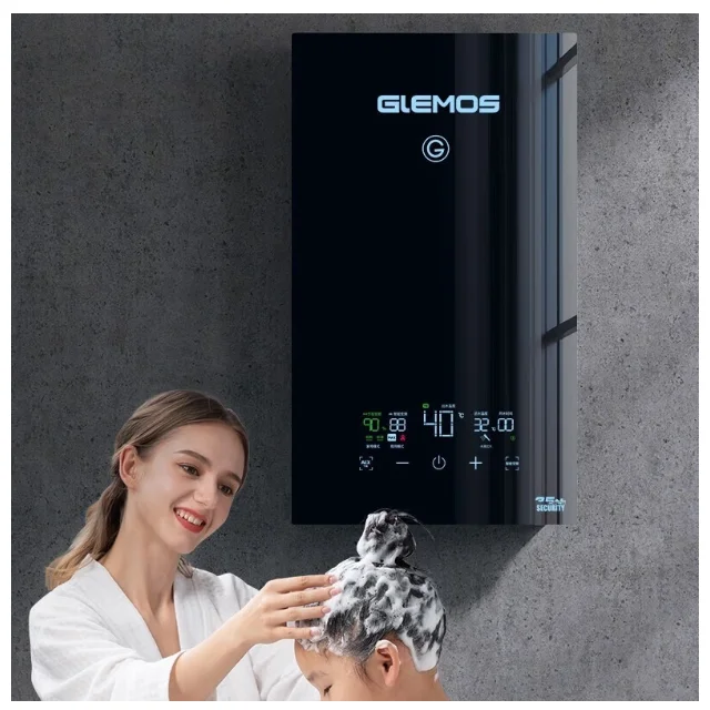 สมาร์ทขนาดเล็กเครื่องทําน้ําอุ่นไฟฟ้าทันที 9kw Tankless เครื่องทําน้ําอุ่นทันทีสําหรับห้องครัวบ้านห้องน้ํา