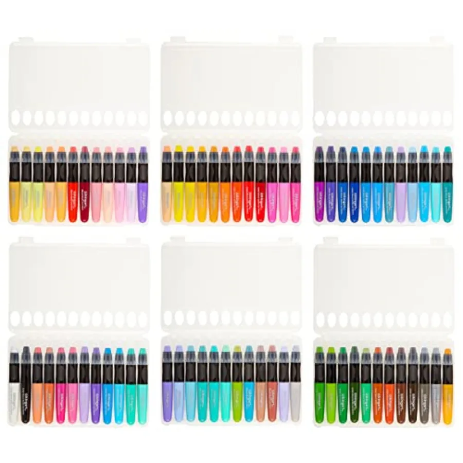 

GEL STICK Set Artist Pigment Crayons 72 Unique Colors Water Soluble Creamy Odorless Use on Paper Wood Canvas More