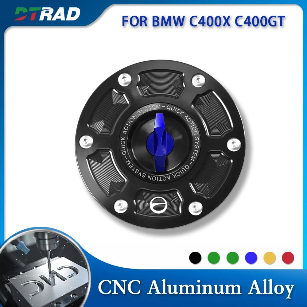 

For BMW C400X C400GT 2018 - 2019 C400 X GT C 400GT Keyless opening Gas Tank Cap Accessories CNC Aluminum Alloy Fuel Tank Cover