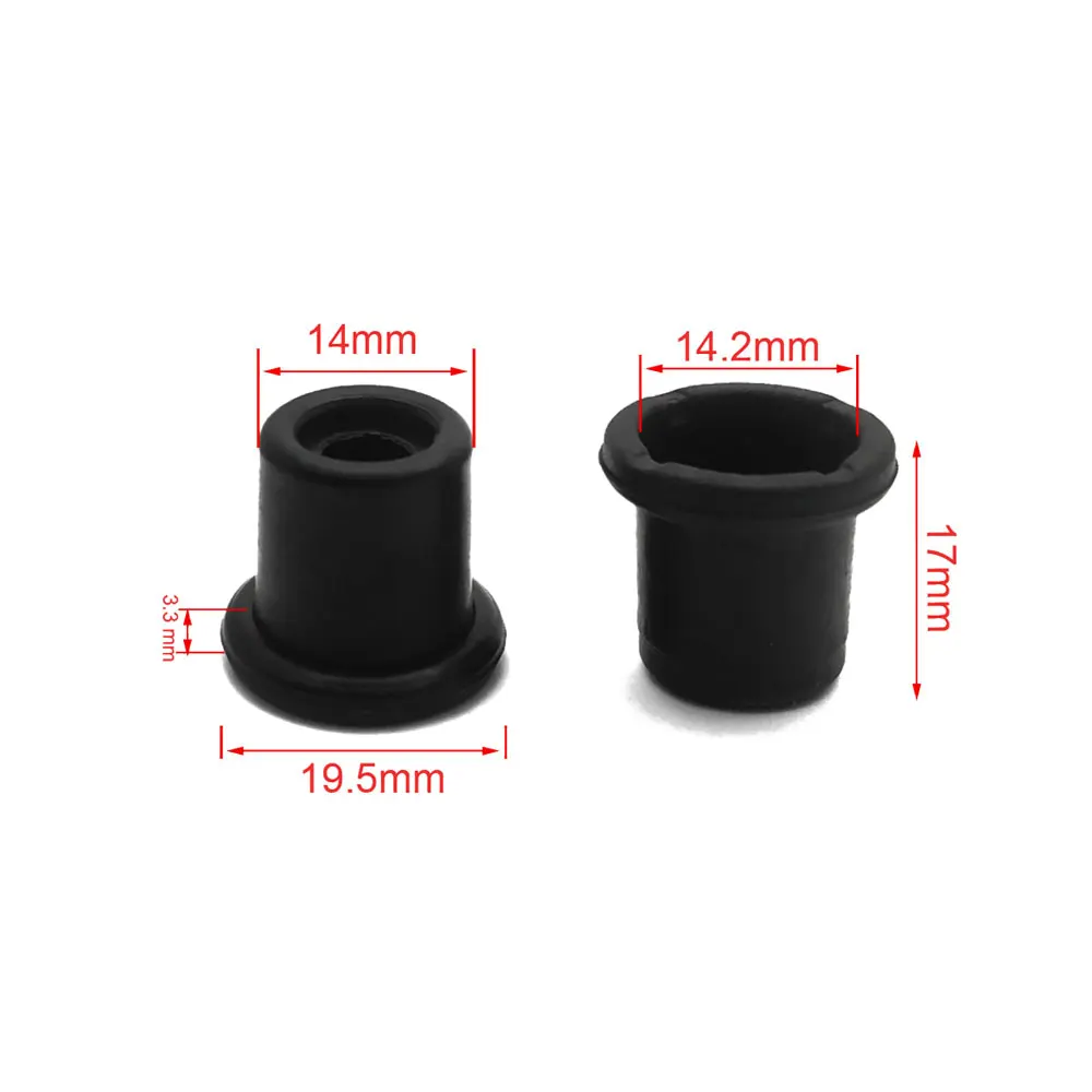 Black Motorcycle Scooter Brake Upper Pump Piston Dust Cover Rubber Disc Brake Pump Cover Waterproof Motorcycle Accessories