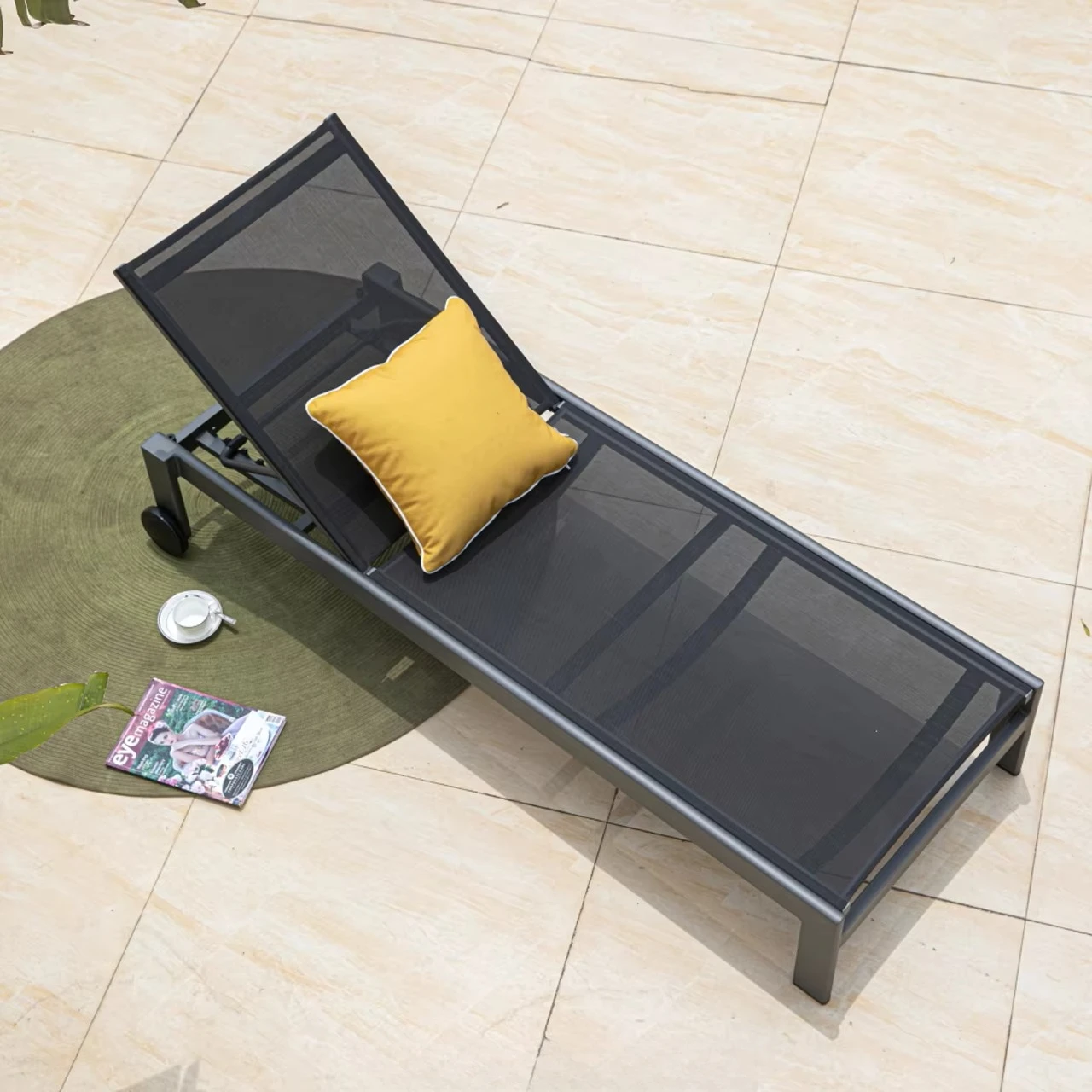 dg- Follina Sun Bed Lounger Outdoor Day Bed for Beach Patio Garden