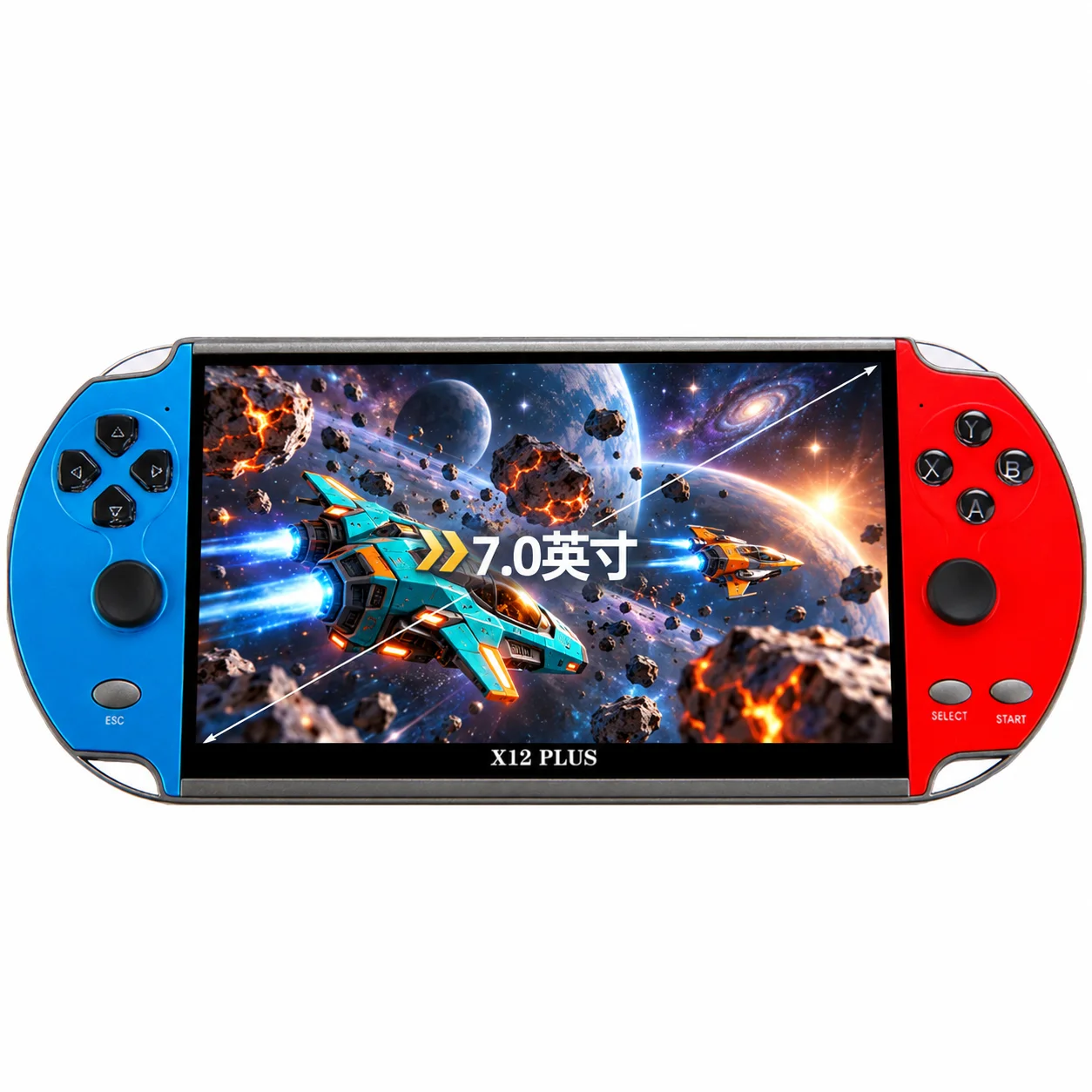 X12 Plus Arcade Retro Handheld Game Console  MAME FC MD Dual 360° Joystick Preloaded 10000+ Nostalgic