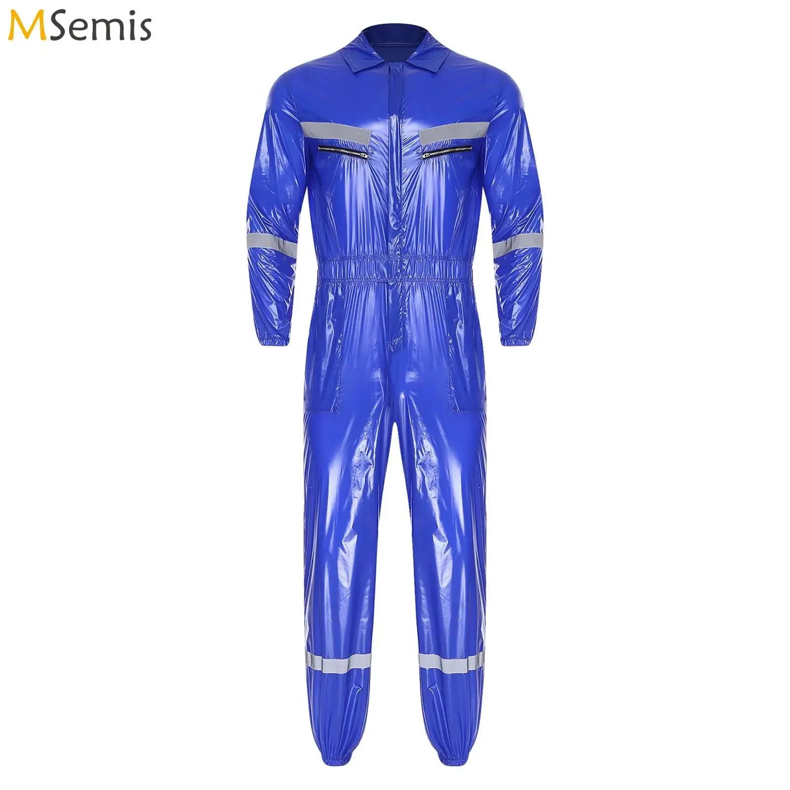 

Мужской рабочий комбинезон, спецодежда, водонепроницаемый комбинезон, светоотражающий комбинезон с длинным рукавом и молнией спереди, рабочая одежда, спрей для краски, рабочий комбинезон