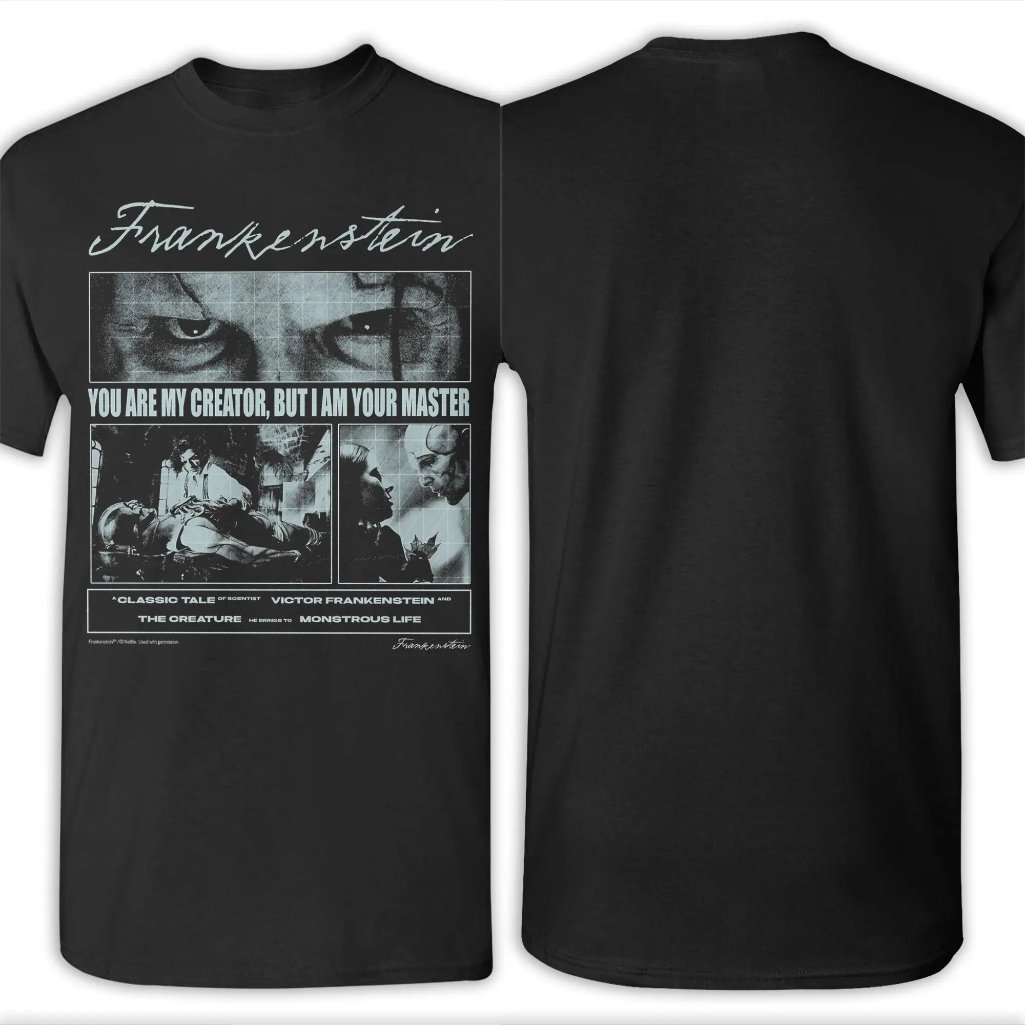 تي شيرت Frankenstein Movie 2025 مطبوع عليه رسومات جرافيك للرجال والنساء من القطن الخالص #5