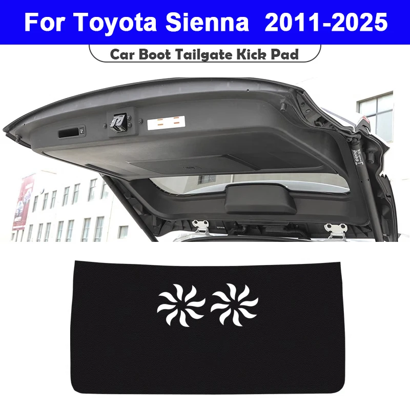 For Toyota Sienna 2011-2024 2025 Car Trunk Tailgate Protection Pad Trunk leather Anti-dirty Protective Pad Interior Accessories