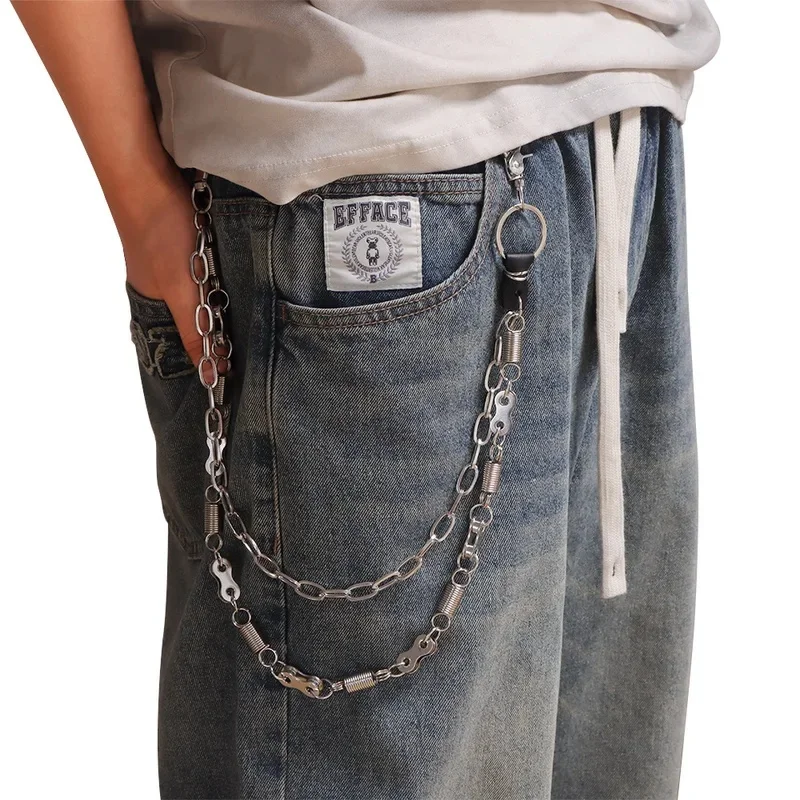 Unique Jewelry Retro Spring Bike Pants Chain Hip-Hop Unisex key Chain Drop shipping