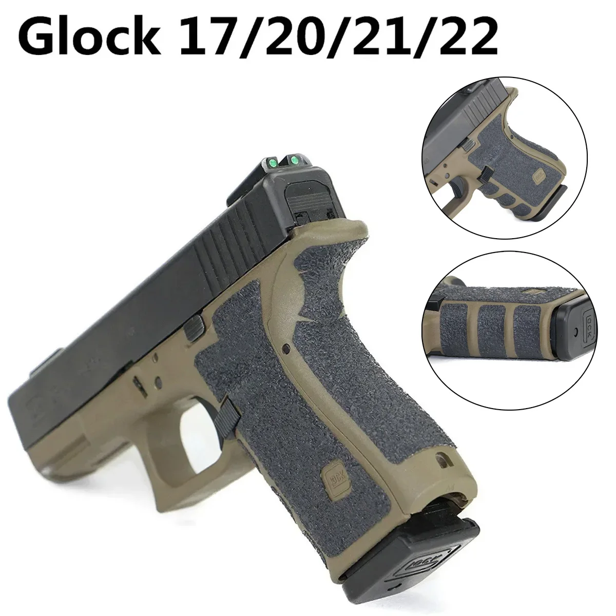 Non-slip Rubber Texture Grip Wrap Tape Glove for Glock 17 19 20 21 22 25 26 27 33 Holster 9mm pistol gun magazine accessories