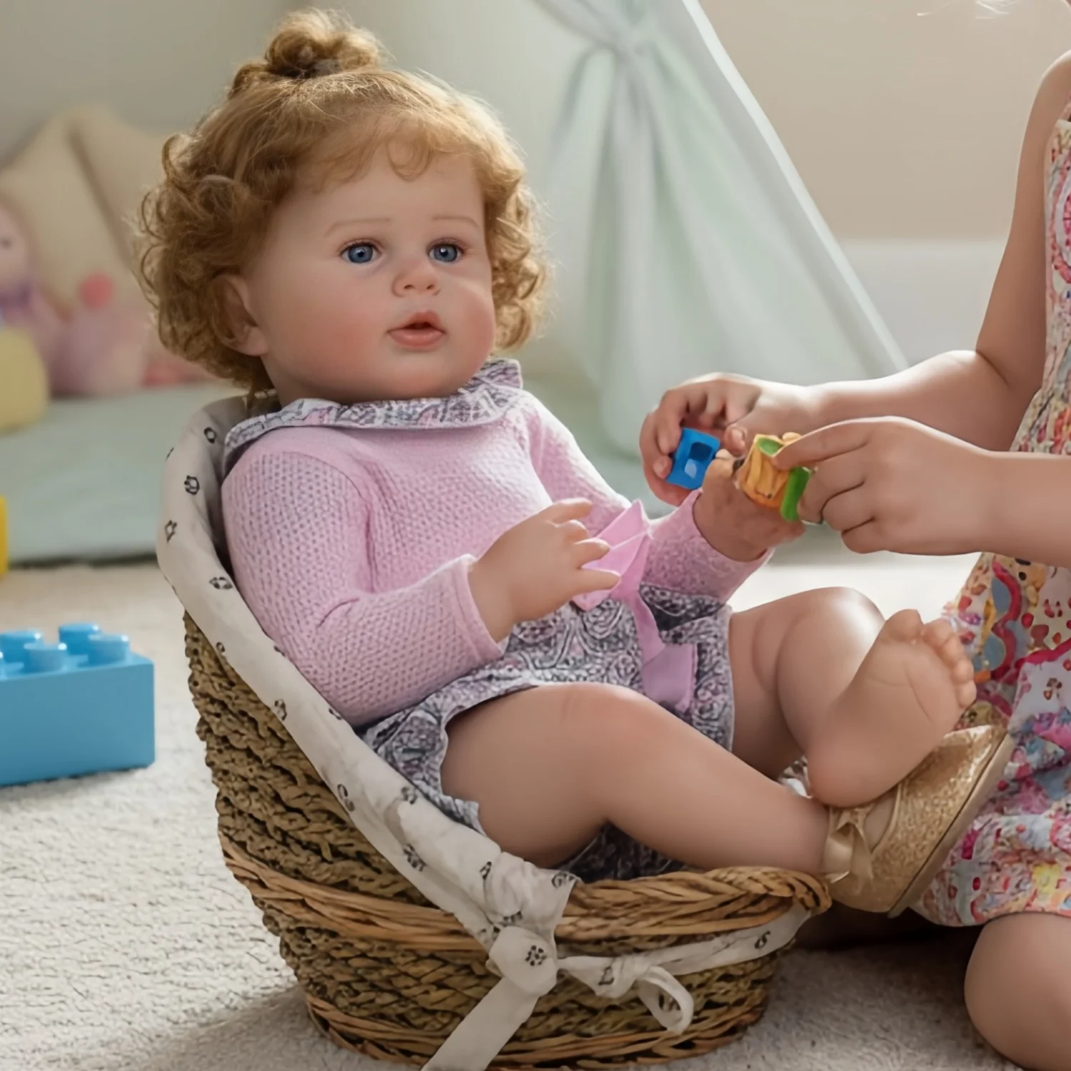 

22 Inch George Bebe Reborn Doll Handmade Painted Newborn Baby Soft Touch Toy Ideal Kid's Birthday Gift Realistic Muñecas Reborn