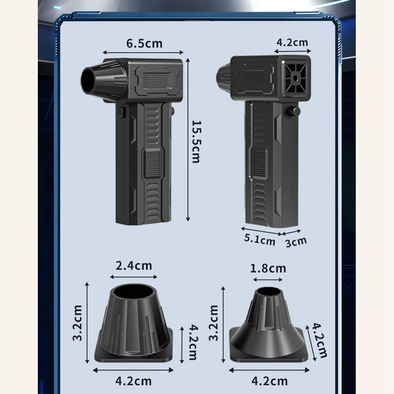 MAKE Powerful-Turbo-Fan-High-Speed-140,000-RPM-3-Adjustable-Speed-Rechargeable-Clear-For-Car-Computer-Keyboard-Lens