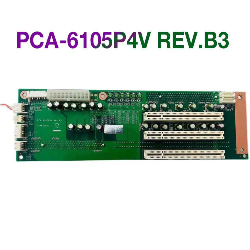 For ADVANTECH Industrial Computer Backplane Industrial Backplane 2U Backplane PCA-6105P4V REV.B3 PCA-6105P4V