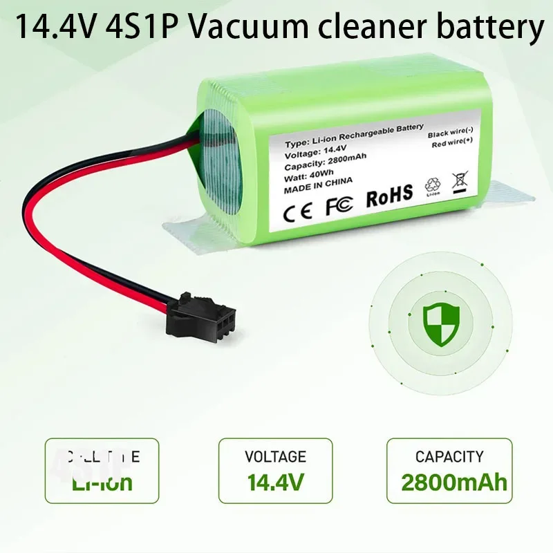 2024New 2800mAh INR18650 4S1P Battery For DEXP MMB-300 X500 X520 X600 Mamibot EXVAC660 EXVAC880 Robot Vacuum Cleaner Battery