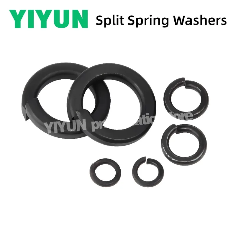 5-200pcs Split Spring Washers Carbon Steel Lock Spring Washer M2 M3 M4 M5 M6 M8 M10 M12 M14 M16 M18 M20 M22 M24 M30 Gaskets