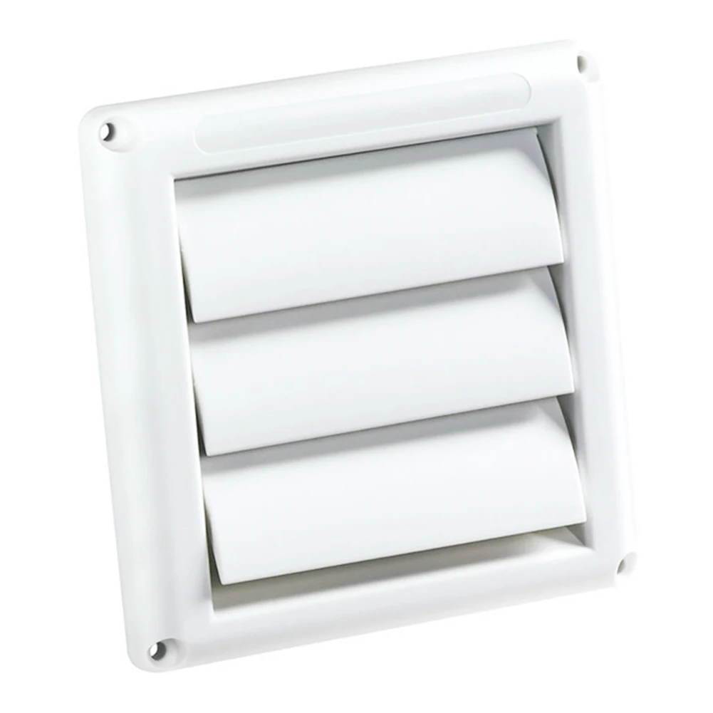 Maintain Air Quality with Plastic Air Vent Grille Cover, 3 Gravity Flaps, Prevents Pest Entry, Easy to Clean, White