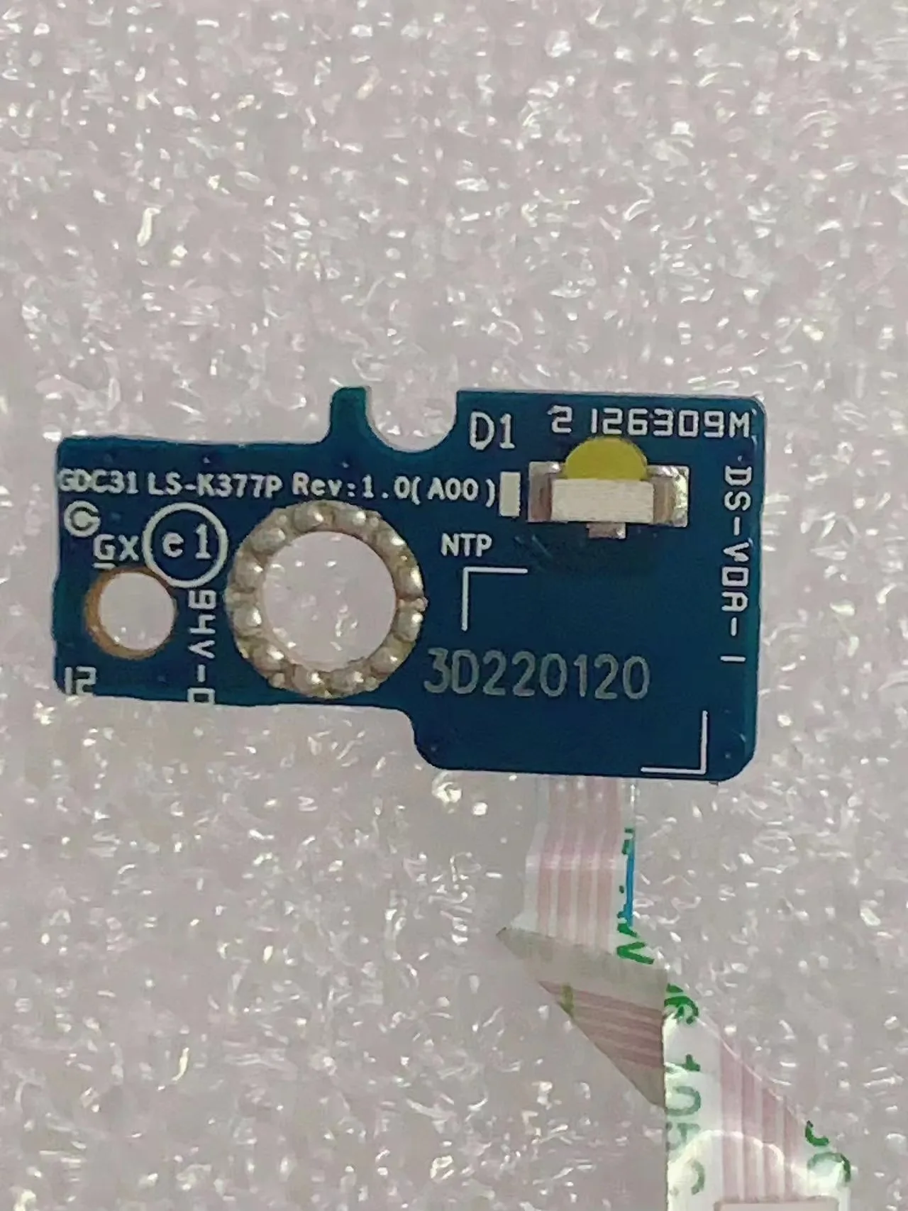 Original GDC31  LS-K377P For Dell Latitude 14 7420 7320 Status Indicator LED Circuit Board