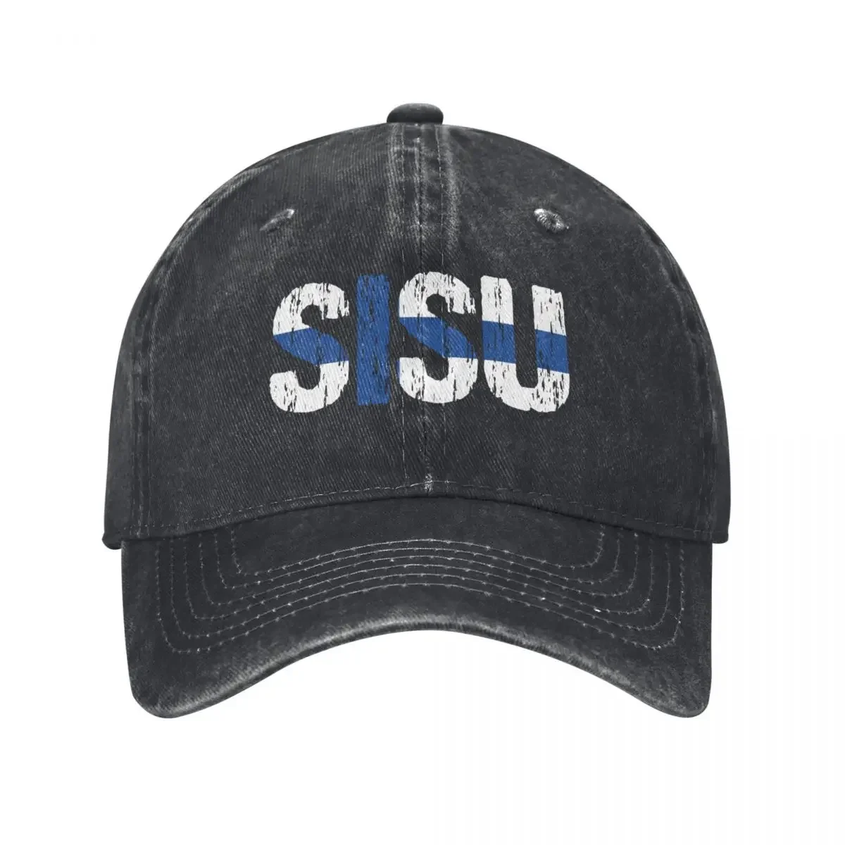 

Sisu Finnish Flag Distressed Baseball Cap Golf Cap western Hat Hip Hop For Women 2025 Men's