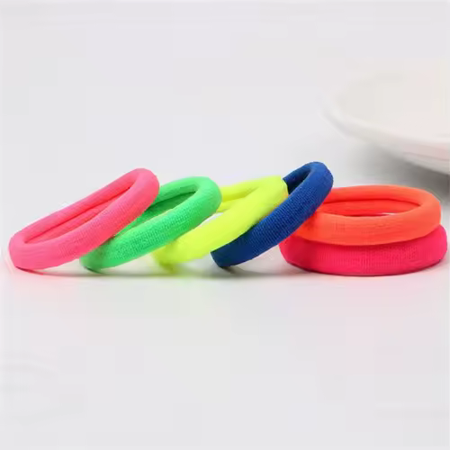 50pcs Black Elastic Hair Band Leagues Ties Colets Scrunchies Springs Gum Accessory For Girl Women No Damage Pigtails Holder Set - Image 4