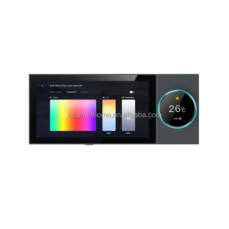 6 Inch Android Intelligent Control Pane Smart Home Tuya Scene Connectable Speakers Blue-tooth