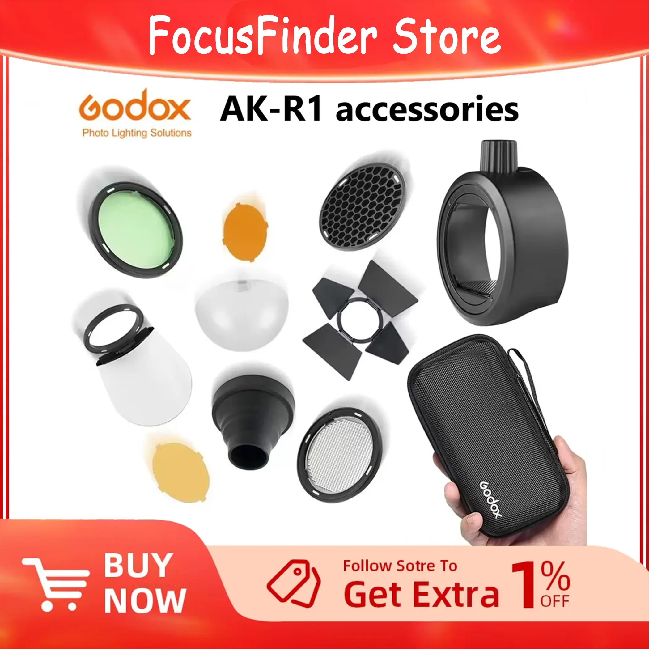 Godox S-R1 AK-R11 AK-R12 AK-R13 AK-R14 V-11C V-11T AK-R15 AK-R16 AK-R17 AK-R18 Аксессуары для головки вспышки Godox AD200 H200R V1