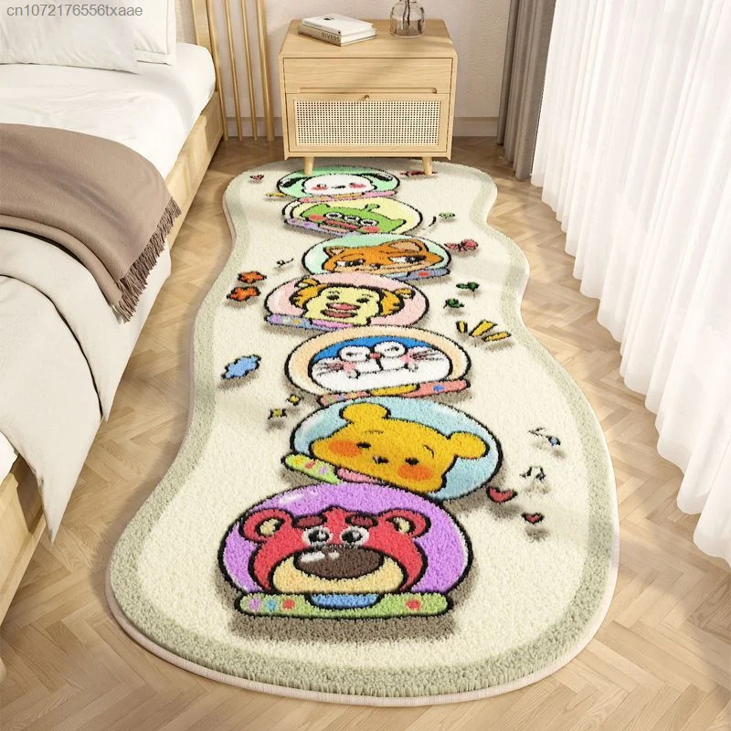 Snario Melody Kuromi Pachacco Cartoon Carpet, Tapis de chambre, Stitch Lotso, Ourson, Ours, Mignon, Polymère de sol, Cinnamoroll, Anime, Ménage