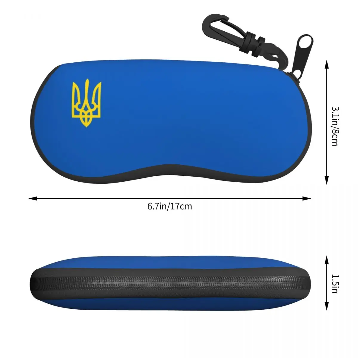 Coat Of Arms Ukraine Flag Eyeglass Glasses Case Women Men Soft Ukrainian Trident Sunglasses Protective Pouch