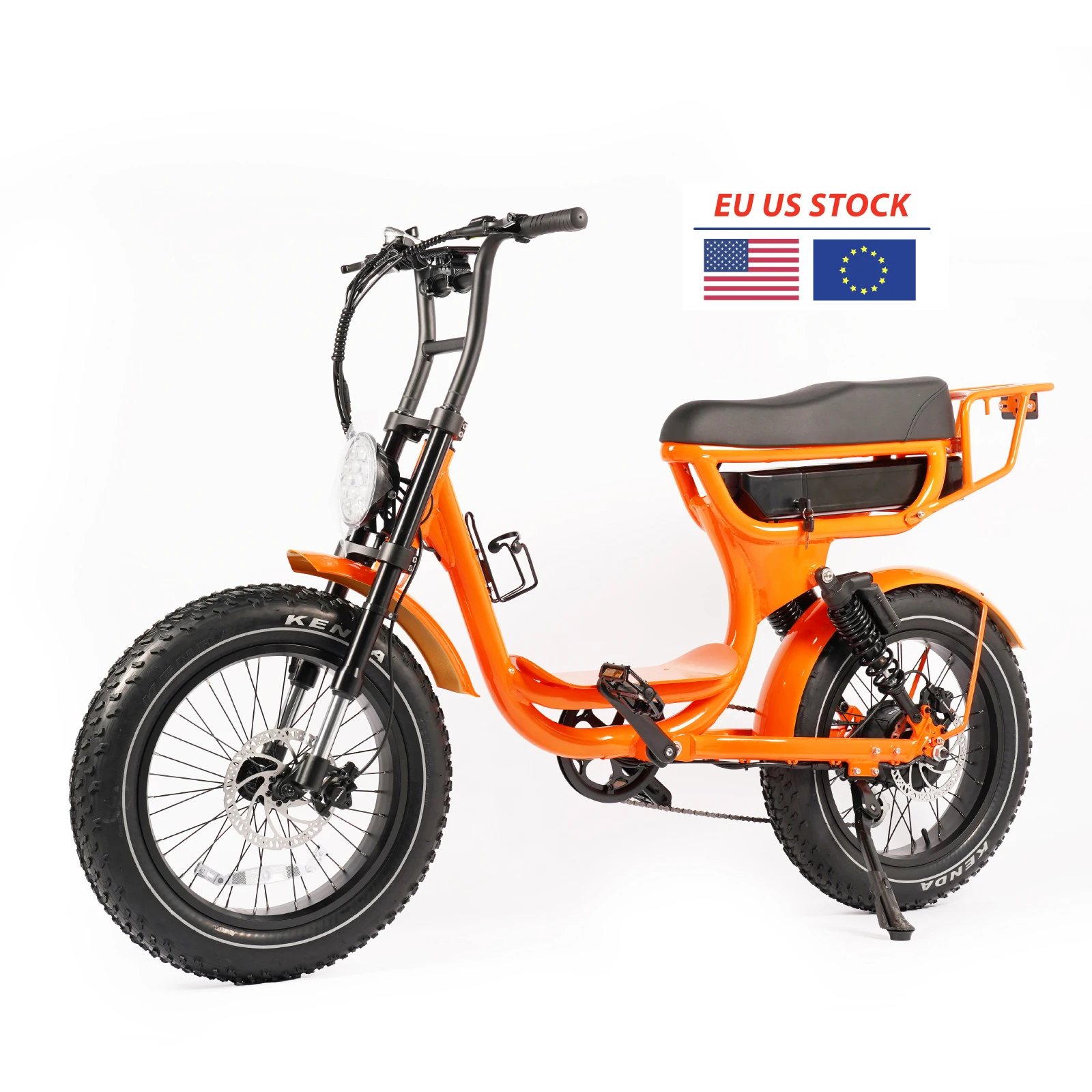 Electric Fat Bike 20 Inch Aluminum Alloy 500W/1000W 52V Lithium Battery 7 Speed Rear Hub Motor Max Speed 50km/h