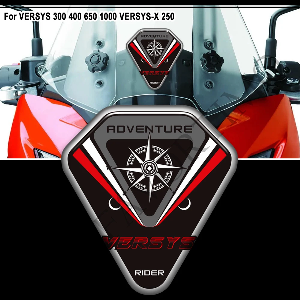 VERSYS-X 250 Motorcycle Tank Pad Decals Luggage Cases Stickers Windshield For Kawasaki VERSYS 300 400 650 1000 Adventure