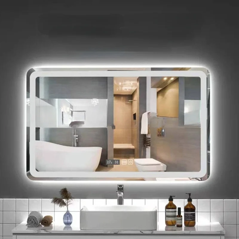 Bathroom Decorative Smart Mirrors Self Haircut Anti Fog Shower Cabinet Wall Mounted Smart Mirror Girls Specchio Mirrors