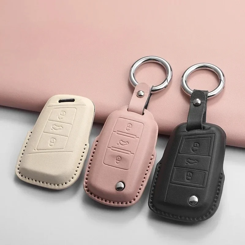Capa para Chave de Carro para Lavida Golf 7 MK7 Tiguan MK Polo Tiguan Passat Golf Jetta 2 T-roc T-cross Octavia