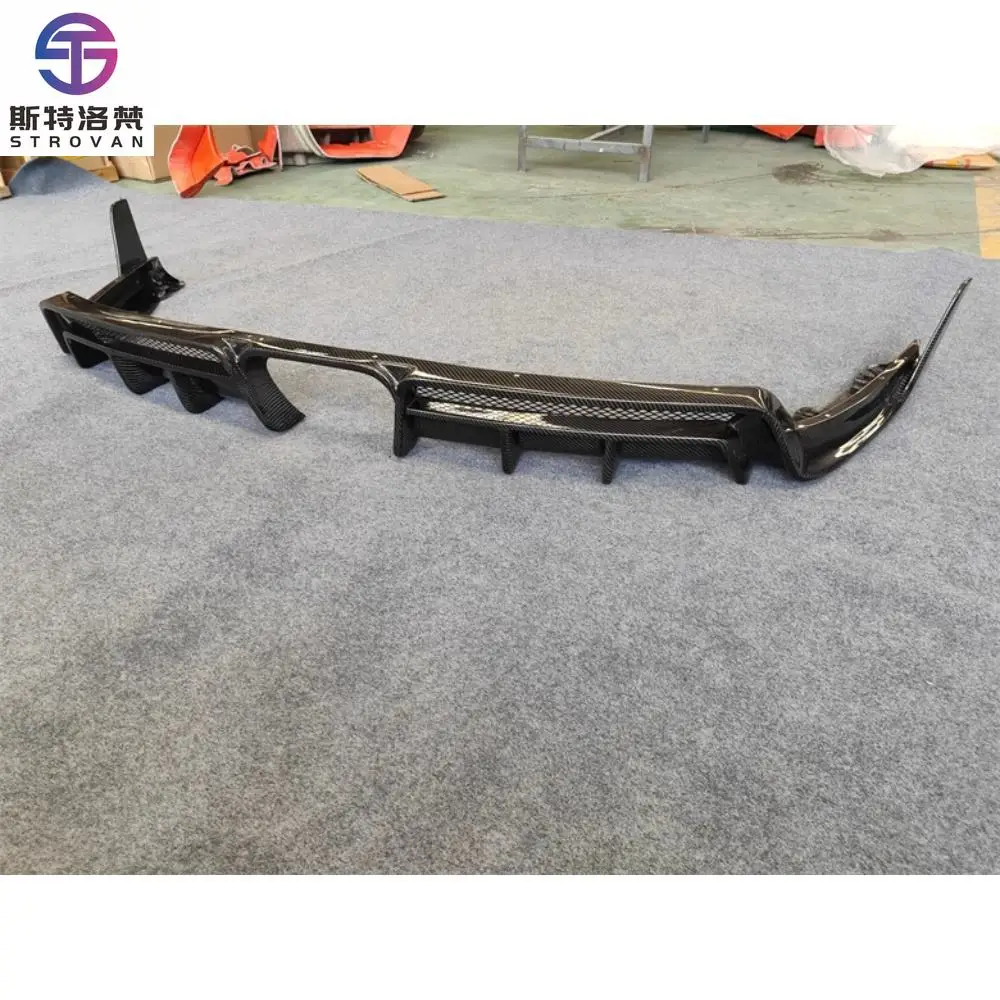 STLF 20-23 for Porsches 911 992 Body Parts GT3 Style Dry Carbon Fiber Rear Lip Surround Modification and Replacement 4