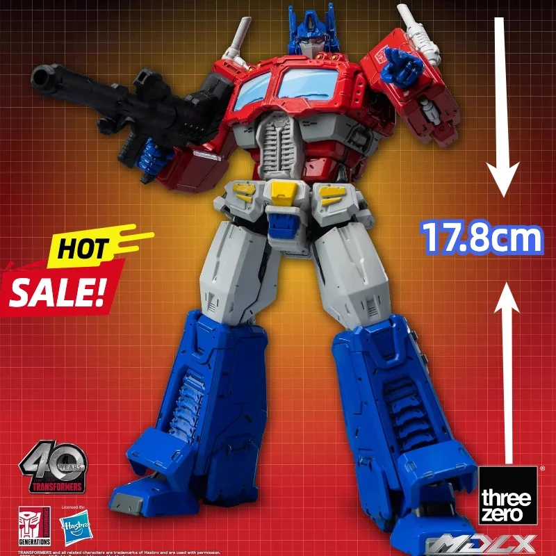 Threezero 3A Transformers MDLX G1 Optimus Prime 48 Points Of Articulation Retro Animation Version 40th Anniversary Action Figure